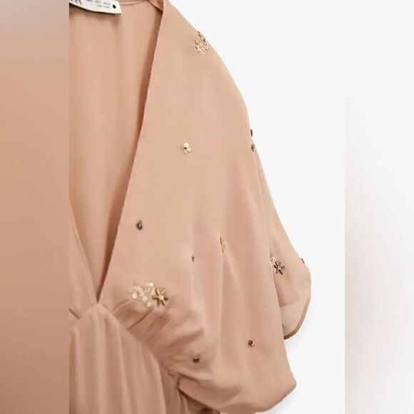 ZARA BEADED SEQUIN EMBROIDERED DRESS - LIMITED EDITION - Picture 6 of 7